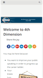 Mobile Screenshot of 4thdimension.org.za